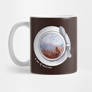 A sip of autumn - light text Mug